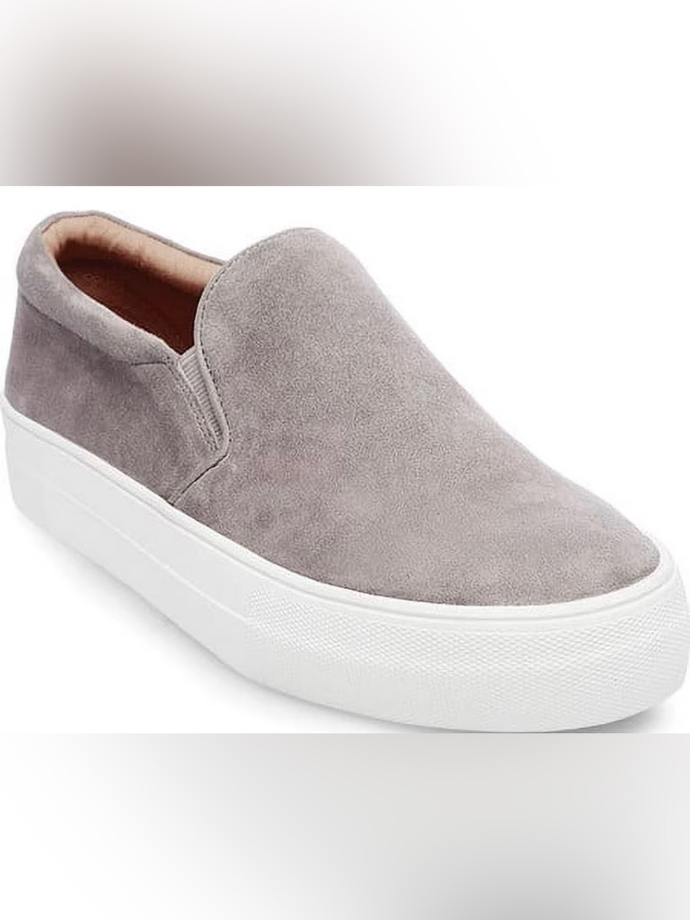 Steve Madden Gray Suede Slip-On Sneakers